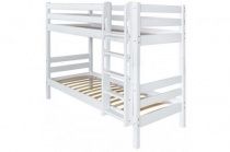 Вариант 9 Двухъярусная кровать "Соня" с прямой лестницей Белый х 80*190 х Белый