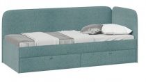 Кровать Молли с мягкой обивкой (900) тип 1 х Бирюзовый х 90*200 